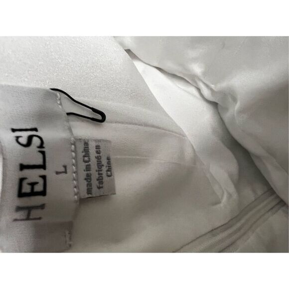 Helsi Women's Black White Floral Gigi Strapless Mini Cocktail Dress Large NWOT - Picture 7 of 9